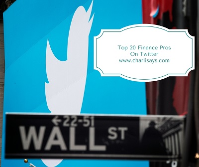 Top 20 Finance Pros On Twitter